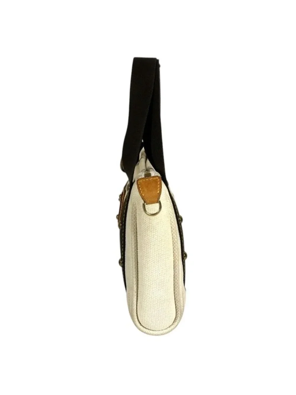Louis Vuitton Handbag Cabas PM Antigua Cotton White